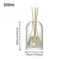 120/200ML Transparent Glass Aromatherapy Diffuser Bottle Glass Storage Containers Home Decoration with Diffusers Sticks Oasis Select 200ml triangle