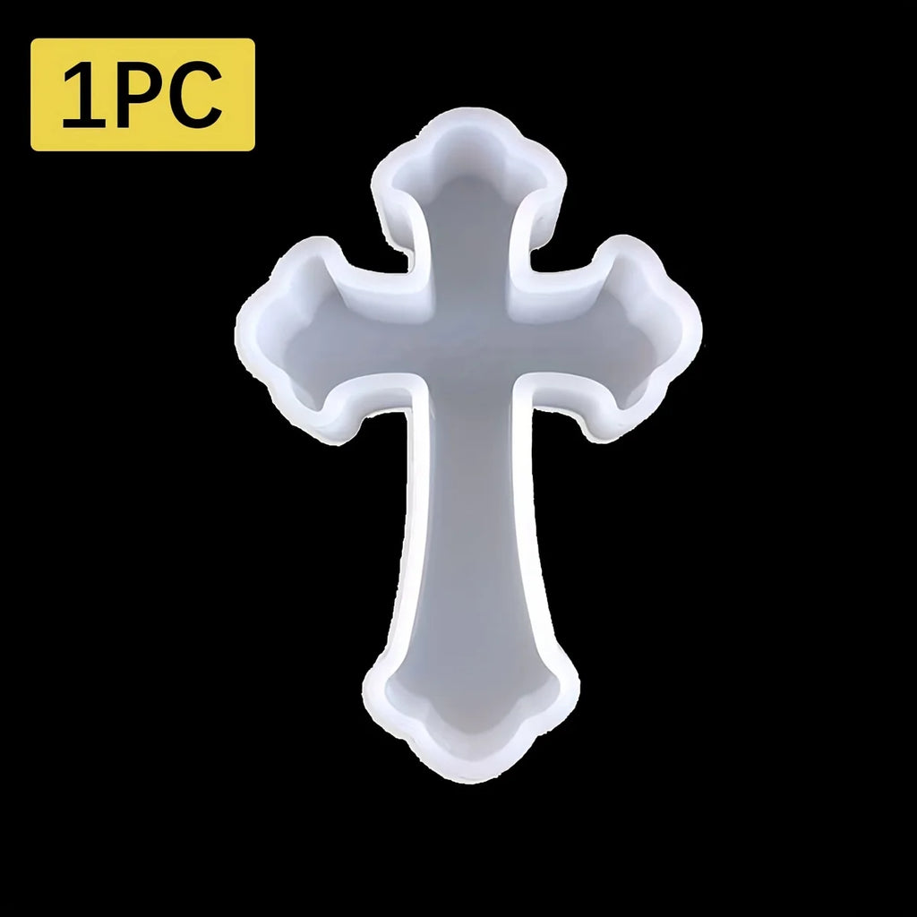 Cross silicone mold, suitable for making candles, soap, plaster, epoxy resin products, very suitable for handmade DIY production Oasis Select B