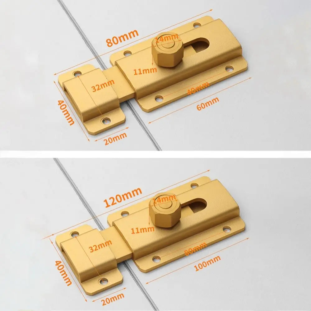 Aluminum Alloy Door Bolt Latch – Cabinet & Barn Security Lock