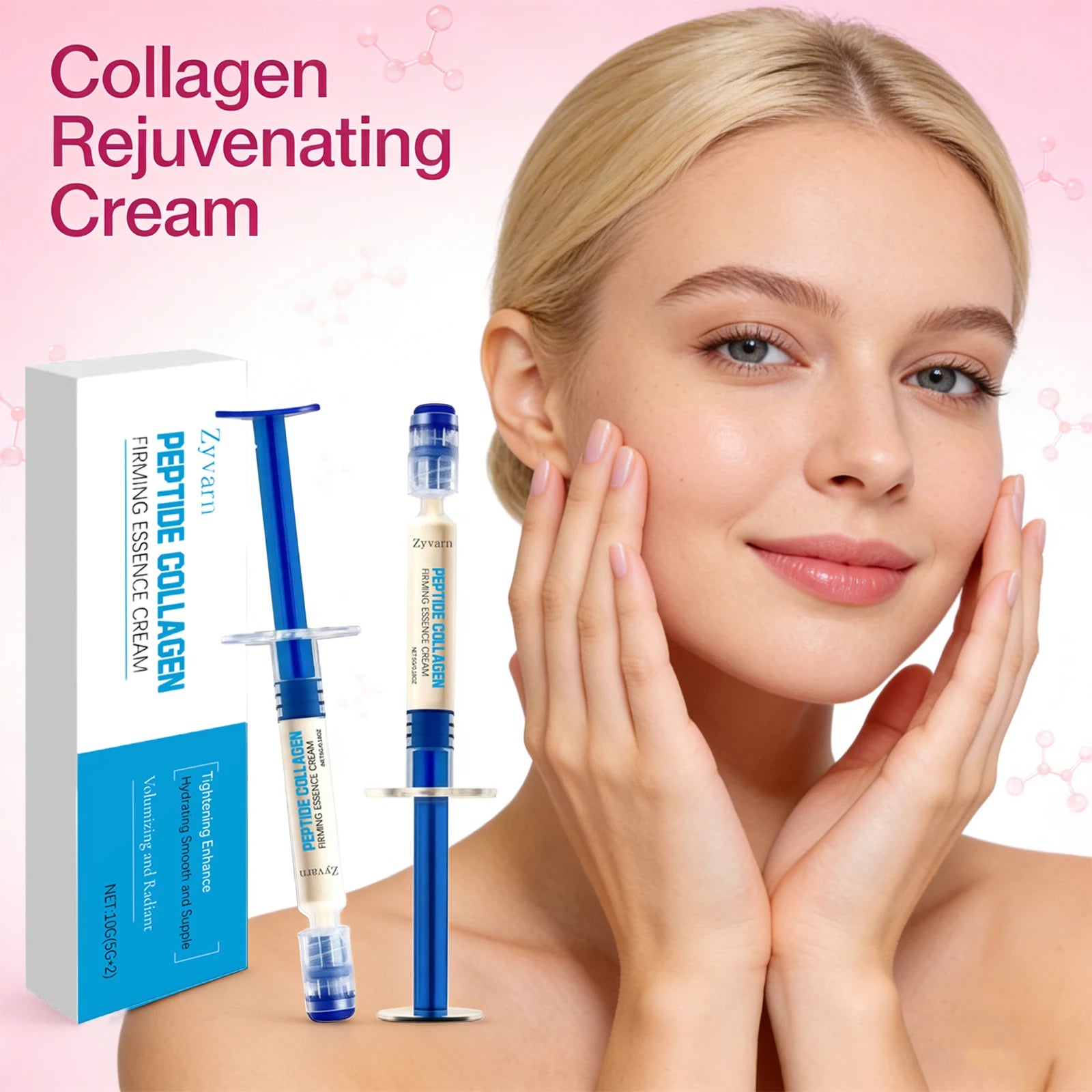 Collagen Rejuvenating Cream Peptide Firming Essence Cream Volumizing Skin Tightening Reduce Dullness Fade Fine Lines Skin Care Oasis Select