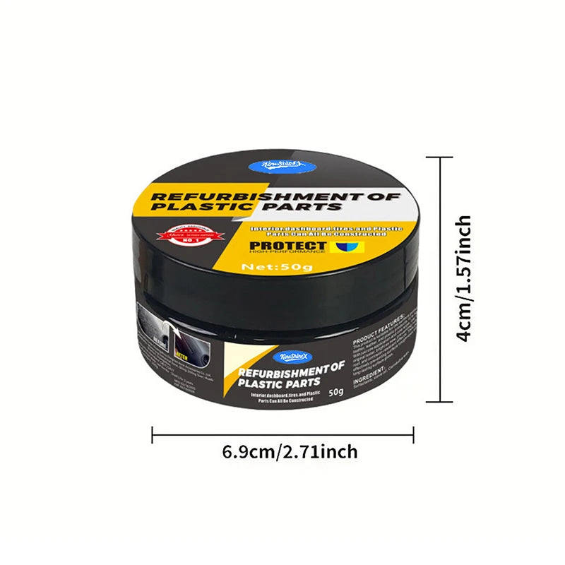 Automotive Plastic Repair Agent-Interior And Exterior Plastic Polishing Wax Scratch Repair Anti-Aging Cream Suitable For Tires Oasis Select