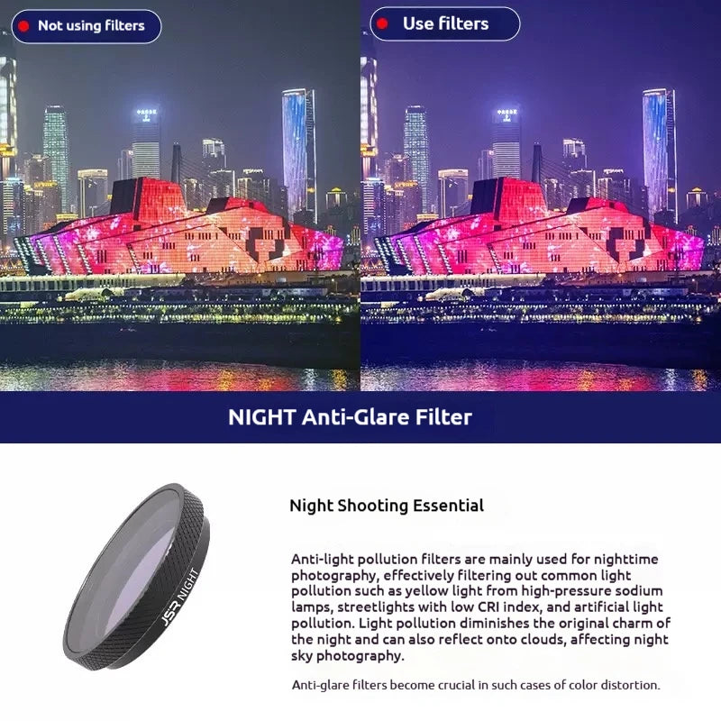 JSR ND4–ND64 Optical Glass ND Filters for Insta360 GO 3S