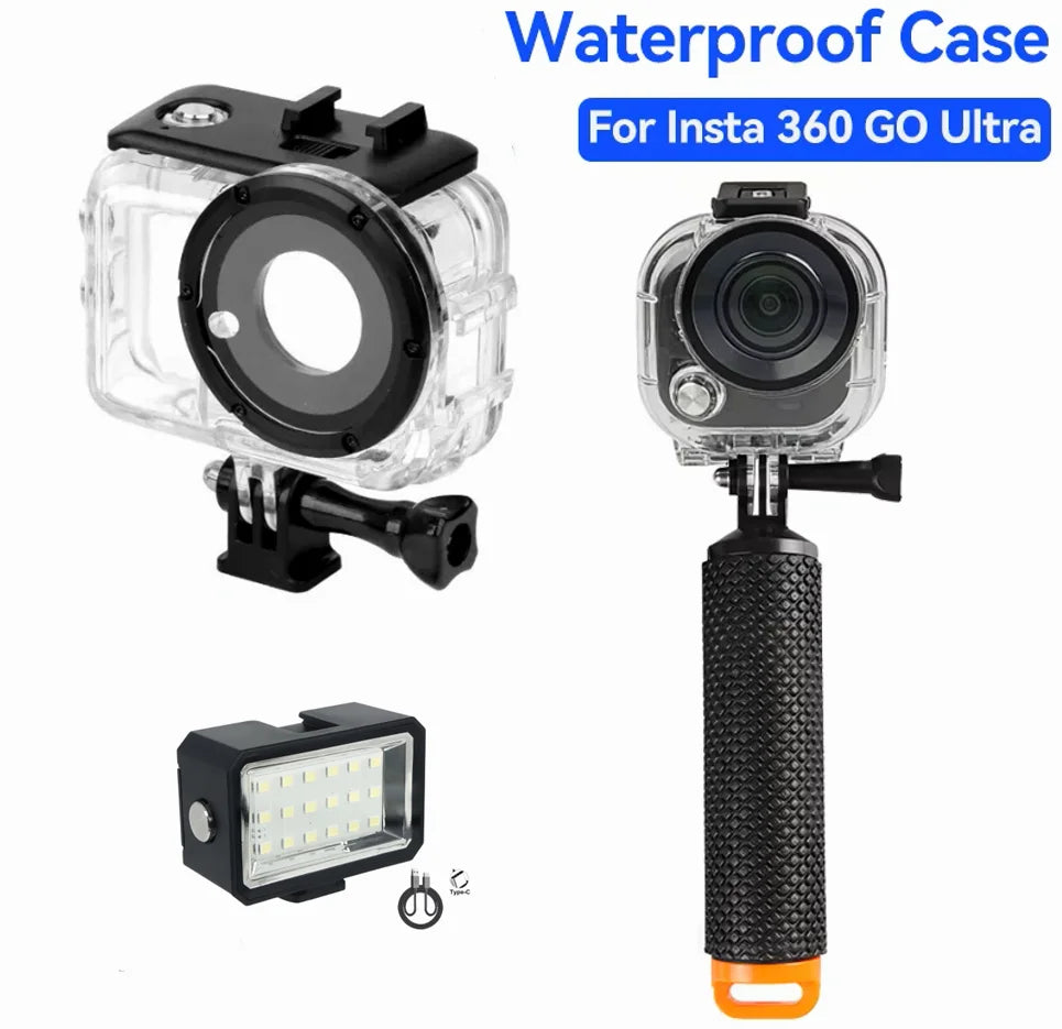 50m Waterproof Dive Case for Insta360 GO Ultra | Protective Shell
