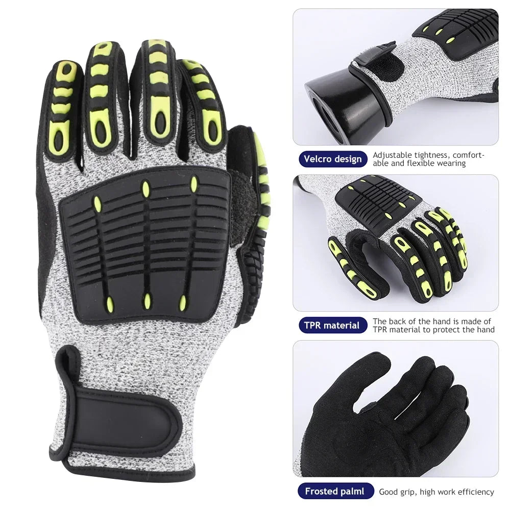 TPR Nitrile Safety Work Gloves – Cut & Impact Protection