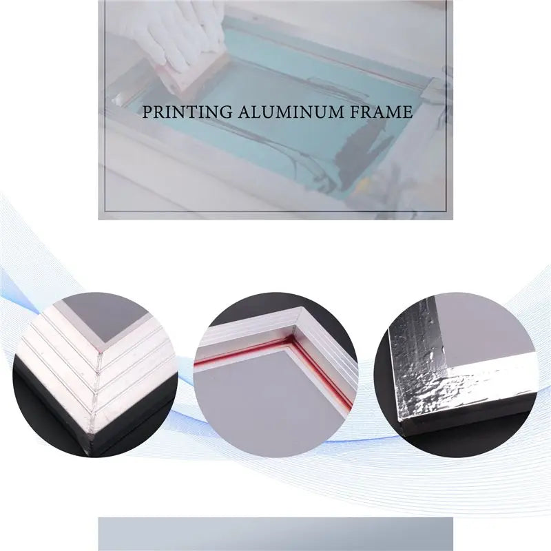 LIKE WISH 2Pcs A4 Screen Printing Aluminum Frame Stretched 120T Silk Screen Polyester Screen For Printed Circuit Board Oasis Select