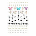Butterfly Face Gems – 128pc Self-Adhesive Crystal Rhinestone Stickers