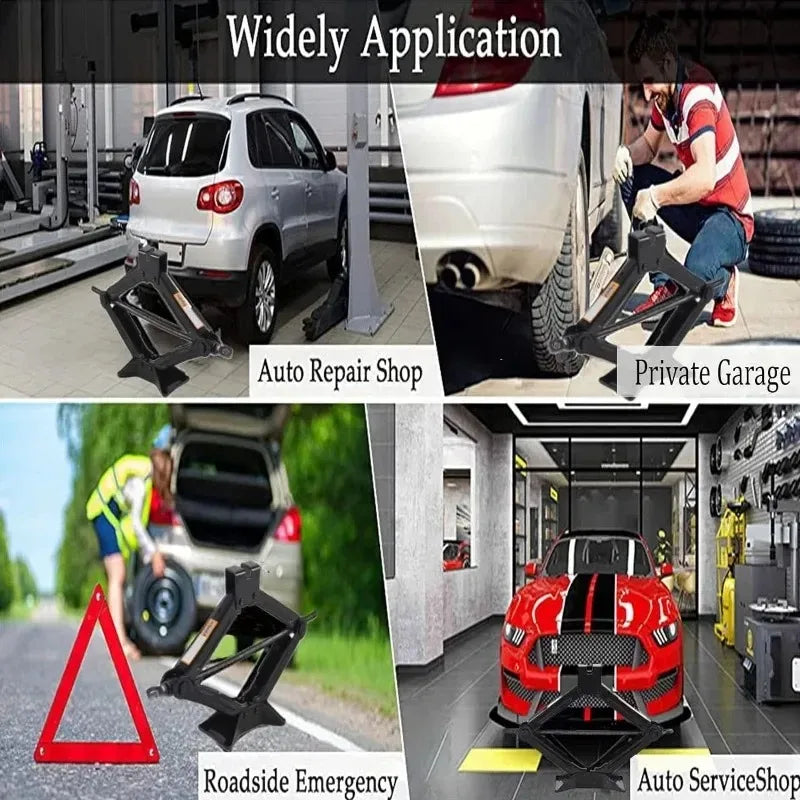Hand Cranked Scissor Jack 08T 1T 2T Portable Labor Saving Car Jack Car Repair Tire Replacement Special Tool for SUV Oasis Select