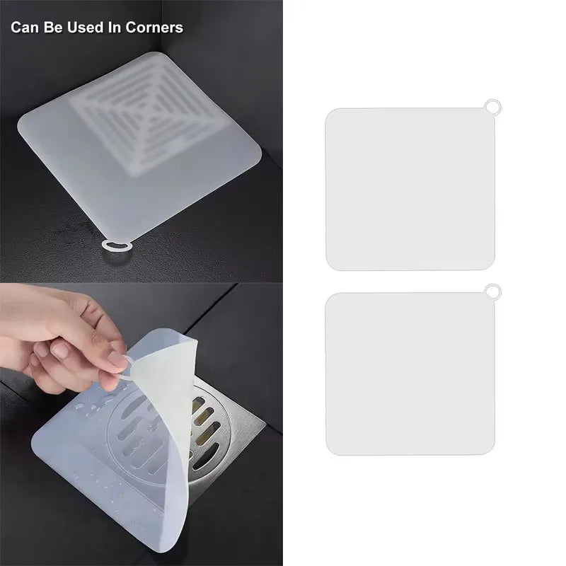 1/2pcs Silicone Floor Drain Deodorant Cover Bathroom Deodorant Insect-proof Seal Household Sewer Pipe Sink Anti-smell Floor Cove Oasis Select