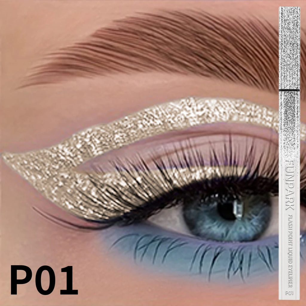 FUNPARK Glitter Liquid Eyeliner Pen – Waterproof & Long-Lasting