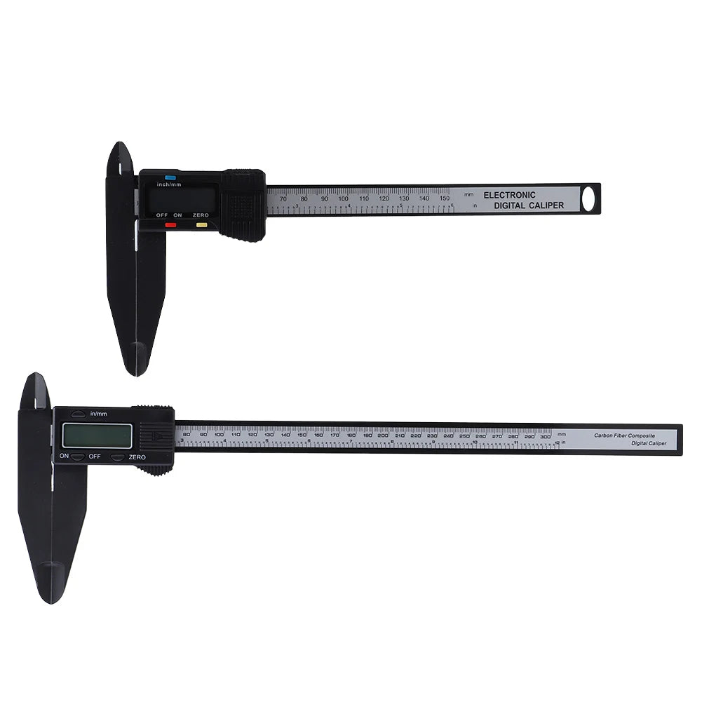 Electronic Caliper 150mm/300mm Digital Electronic Caliper Carbon Ruler with Long Jaw Measuring Tool Oasis Select