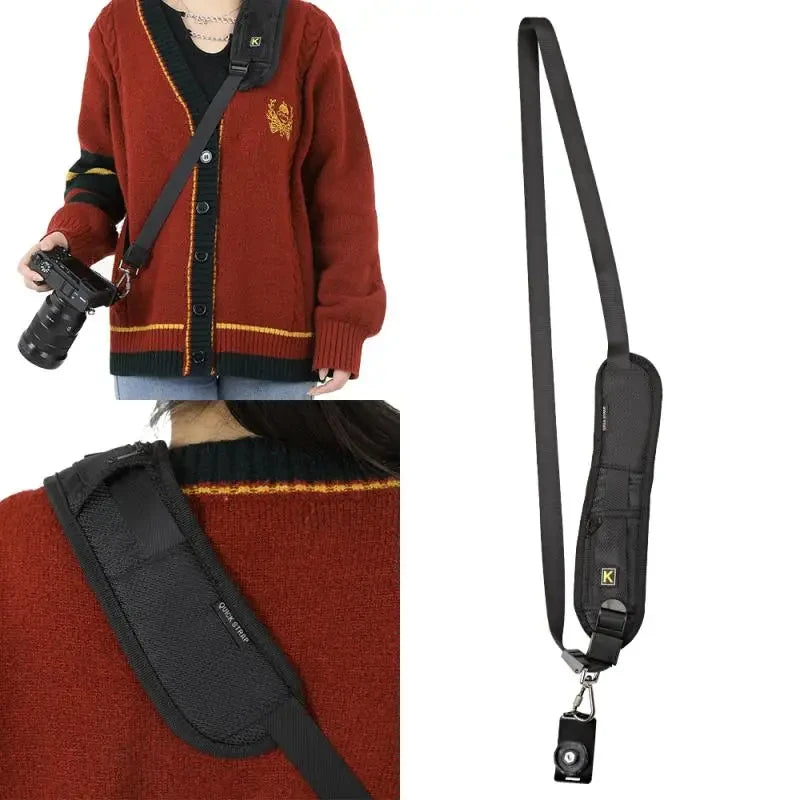 WAPUNO Anti-Slip DSLR Shoulder Strap – Canon, Nikon, Sony