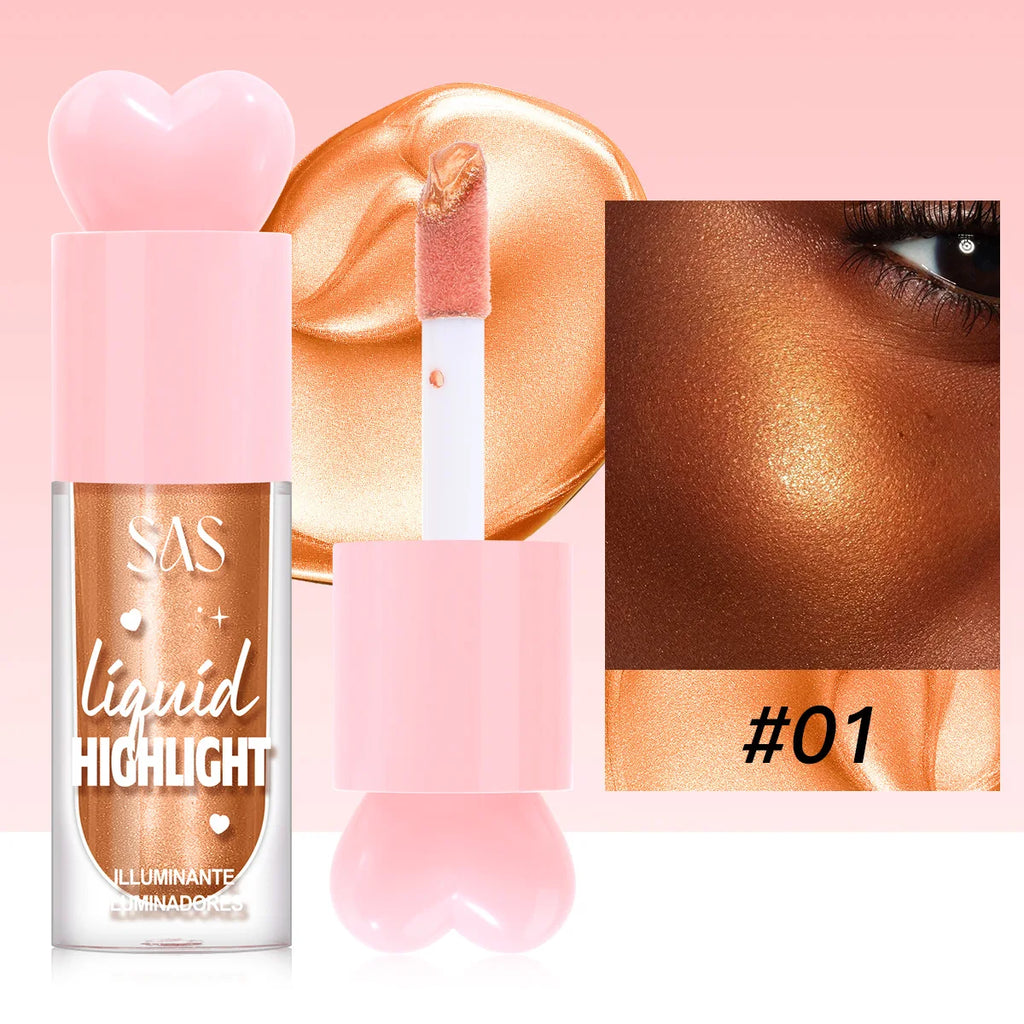 SAS Liquid Highlighter – Face & Body Shimmer Contour Makeup