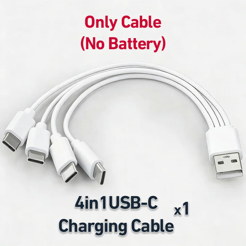 1.5V AAA Rechargeable Li-ion Battery 8000mAh Type-C USB Fast Charging for Toys Shaver Smart Home Devices Oasis Select Only 1 PCS Cable