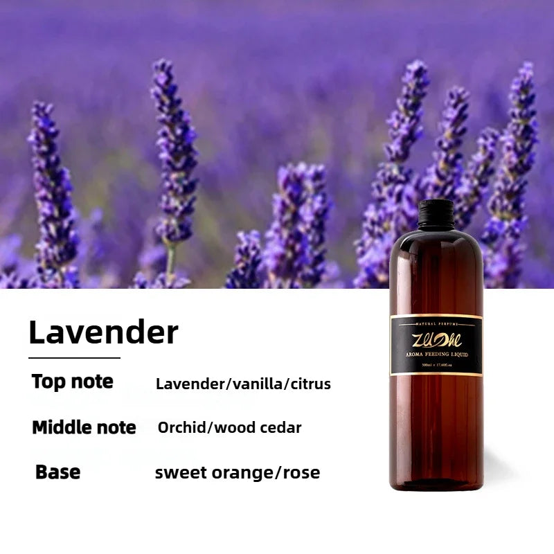 500ML Pure Plant Essential Oil Lavender and Hotel Scent Healton Shangri-La for Reed Diffuser Humidifier,Give 4Pc Diffuser Sticks Oasis Select 500ml Lavender