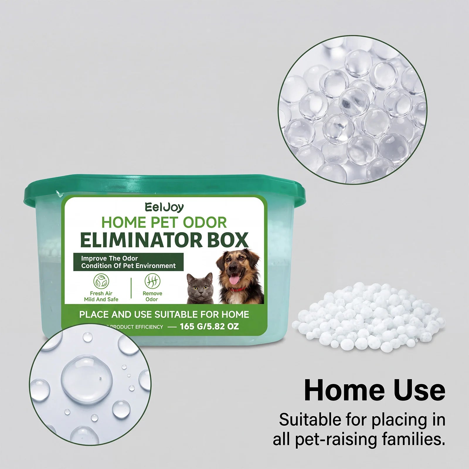 165g Pet Odor Eliminator Box Home Long Lasting Fresh Air For Cat Litter Box Dog Toilet Safe For Pets And Family Oasis Select