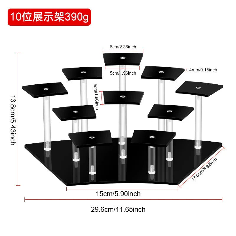 Acrylic Tiered Display Shelf for Figurines, Anime & Blind Boxes