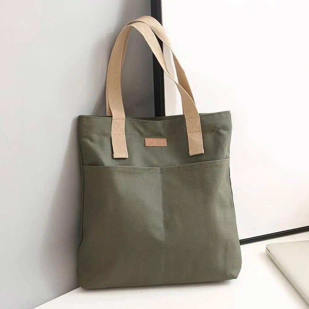Women's Large Canvas Tote Bag – Shoulder, Beach & Shopping