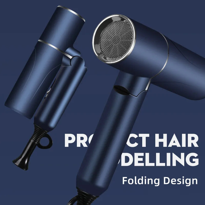 URGGU Folding T-Shape Hair Dryer 900W – 3-Speed Hot & Cold