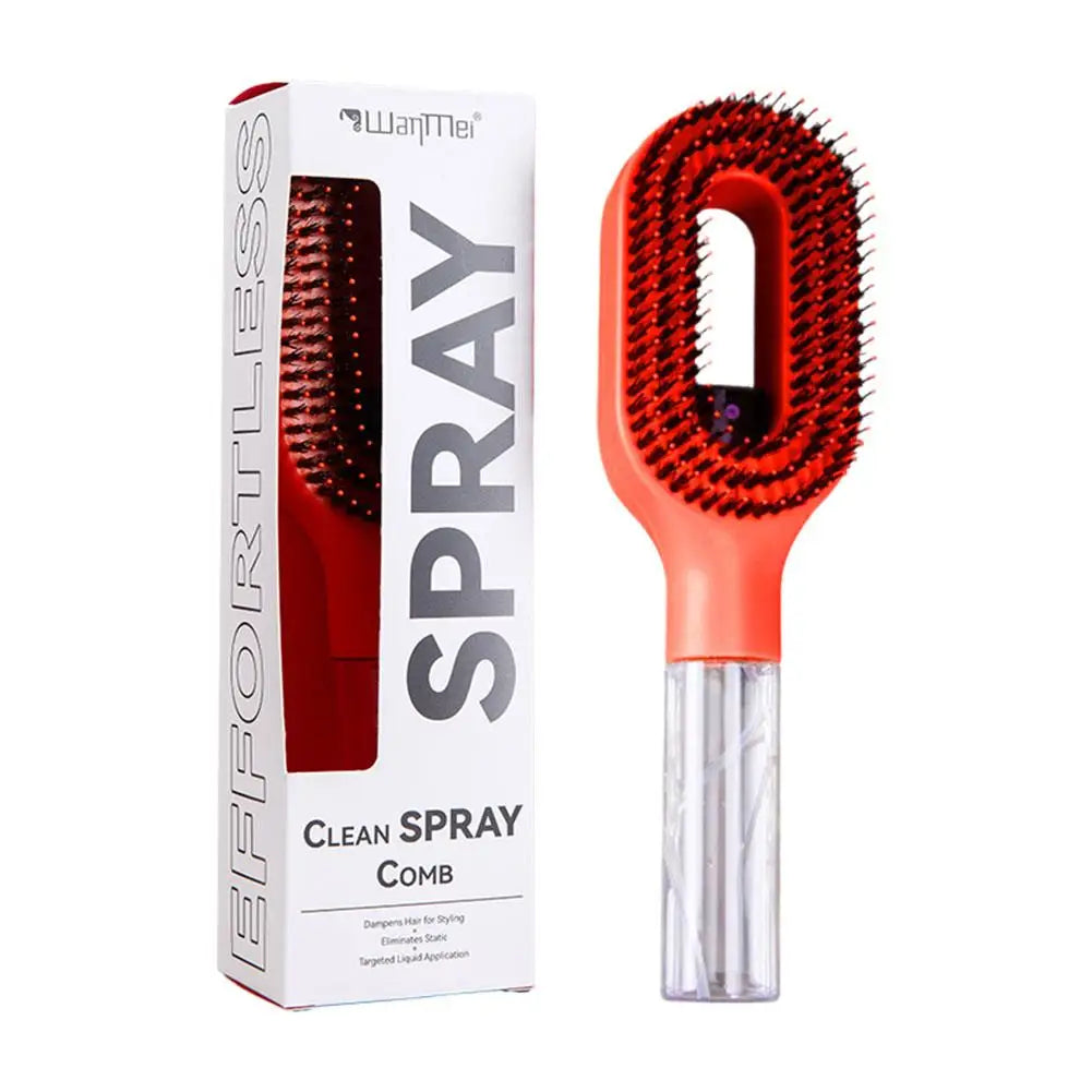 Multi-functional Essential Oil Spray Bottle Comb Wet Dry Scalp Massage Bristle Comb Salon Fluffy Modeling Comb Anti-Static Comb Oasis Select A