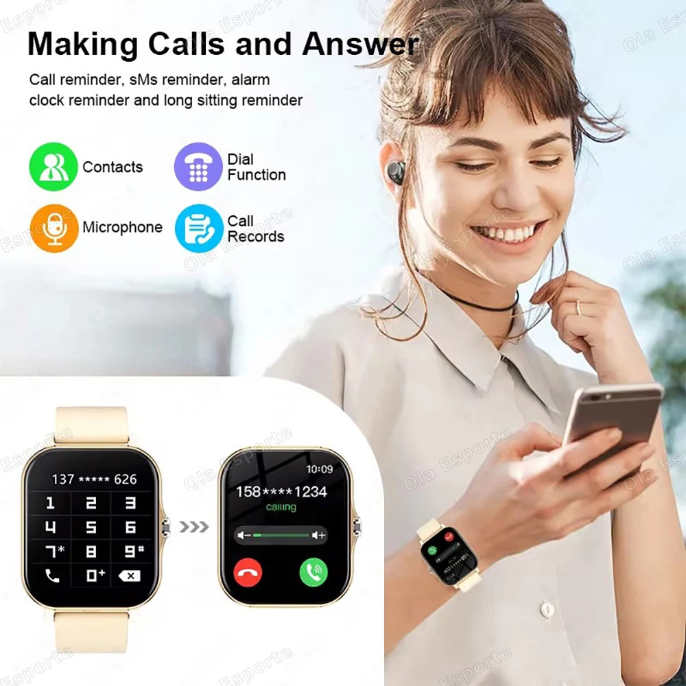 HW12 Bluetooth Smart Watch – Fitness & Health Tracker