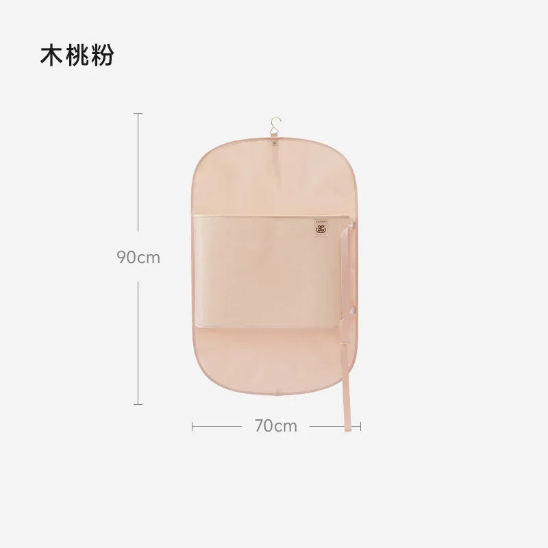 Clothing Compression Storage Board, Clothing Dust Cover, Wardrobe Storage Artifact, Foldable Fabric Down Jacket Storage Bag Oasis Select Pink