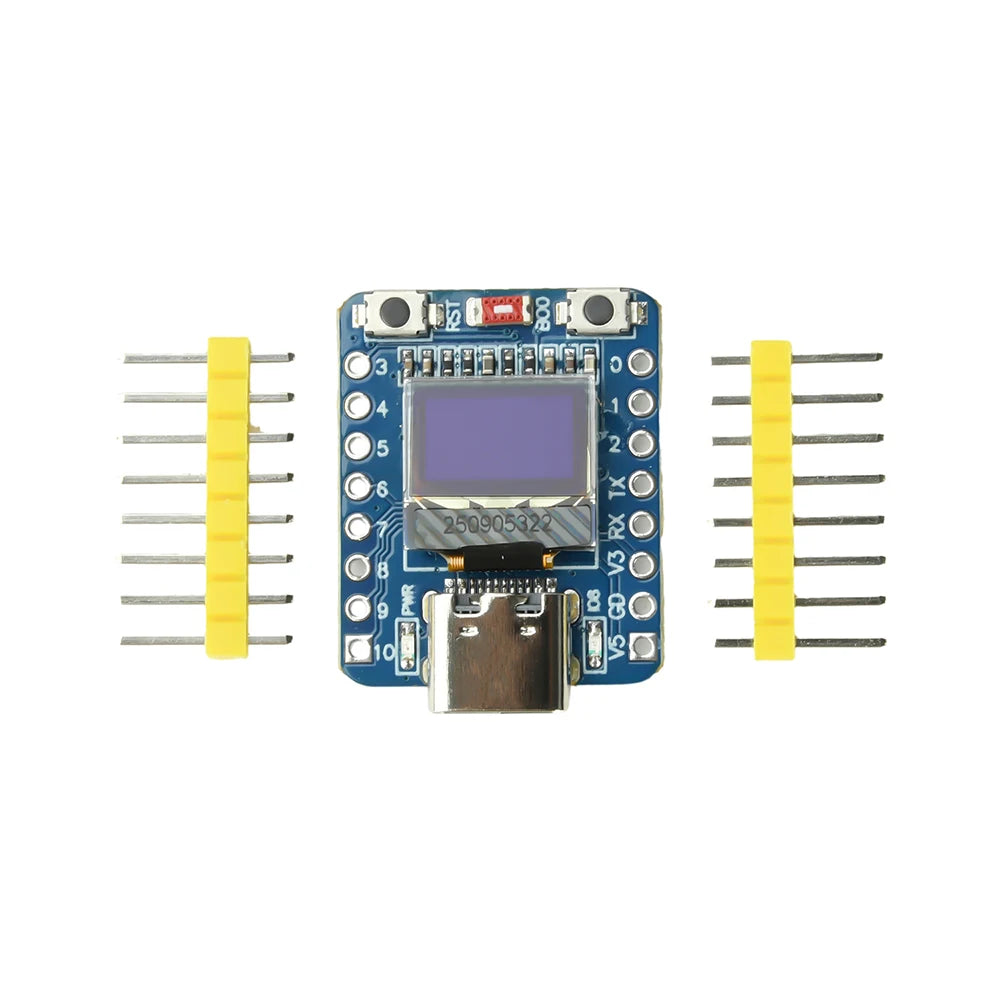 ESP32-C3 OLED Development Board with 0.42 inch OLED Module Ceramic Antenna WiFi Bluetooth ESP32 Supermini Development Board Oasis Select Blue