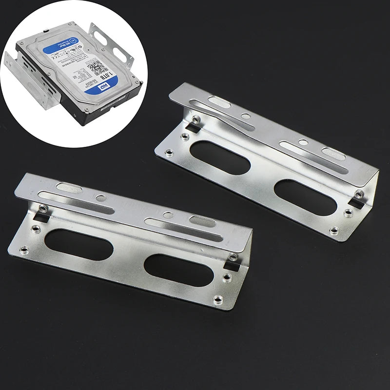 2PCS 3.5 To 5.25 Optical Drive Expansion Holder Hard Drive Rack Bracket Caddy Bay For SSD M.2 HDD Desktop Hard Drive Bracket Oasis Select