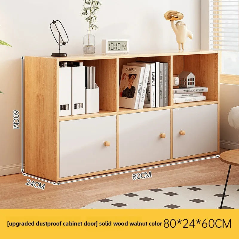 Bookcase Household Bookshelf Shelf Kindergarten School Bag Cabinet Living Room Grid Cabinet Storage Cabinet Large Capacity Oasis Select 6