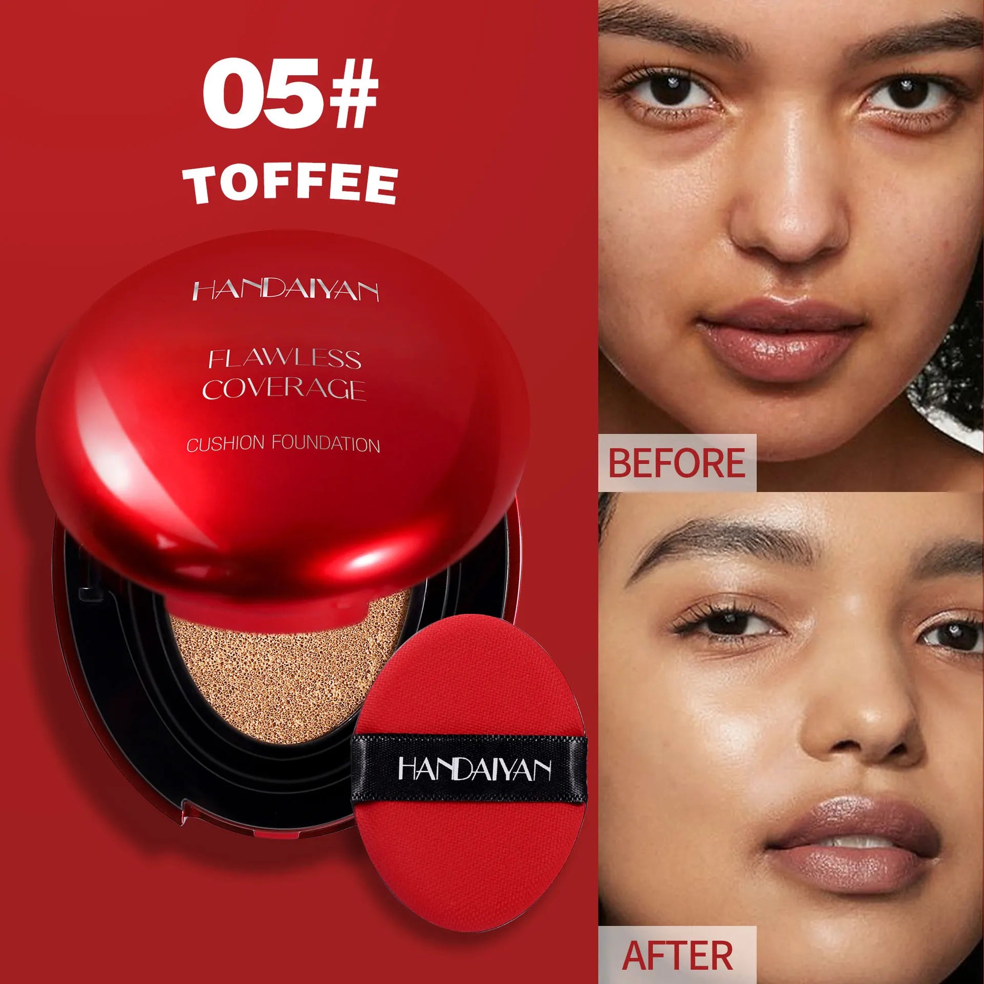 Handaiyan Air Cushion Foundation – Lightweight Full Coverage