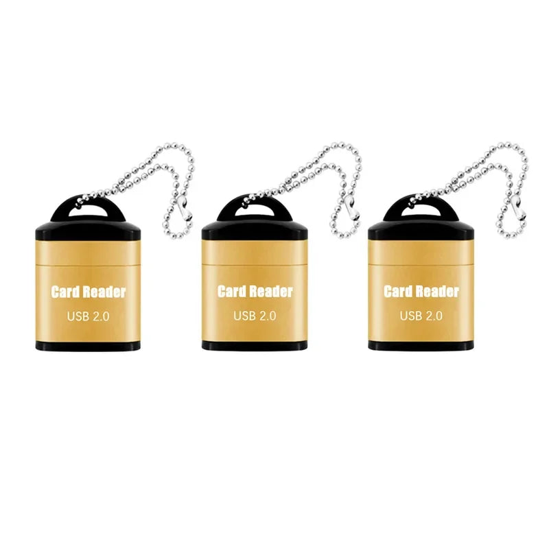 Mini High Speed USB 2.0 Card Reader TF Memory Card Adapter For Computer Desktop Laptop Notebooks USB Cartridge Oasis Select Gold 3pcs