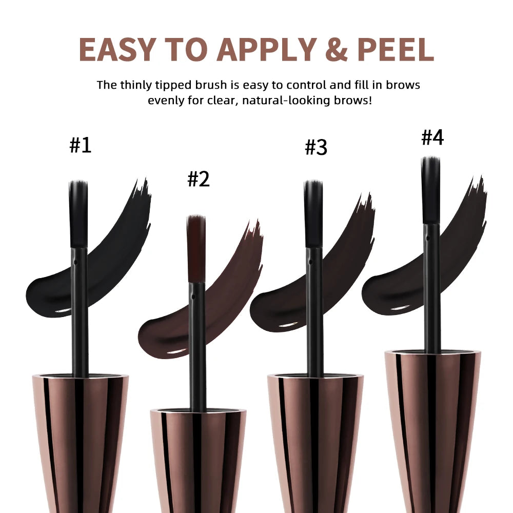 Waterproof Peel Off Eyebrow Gel Tint Semi Permanent Tattoo Brow Tint Transfer-proof, For Fuller & Defined Looking Brows Makeup Oasis Select