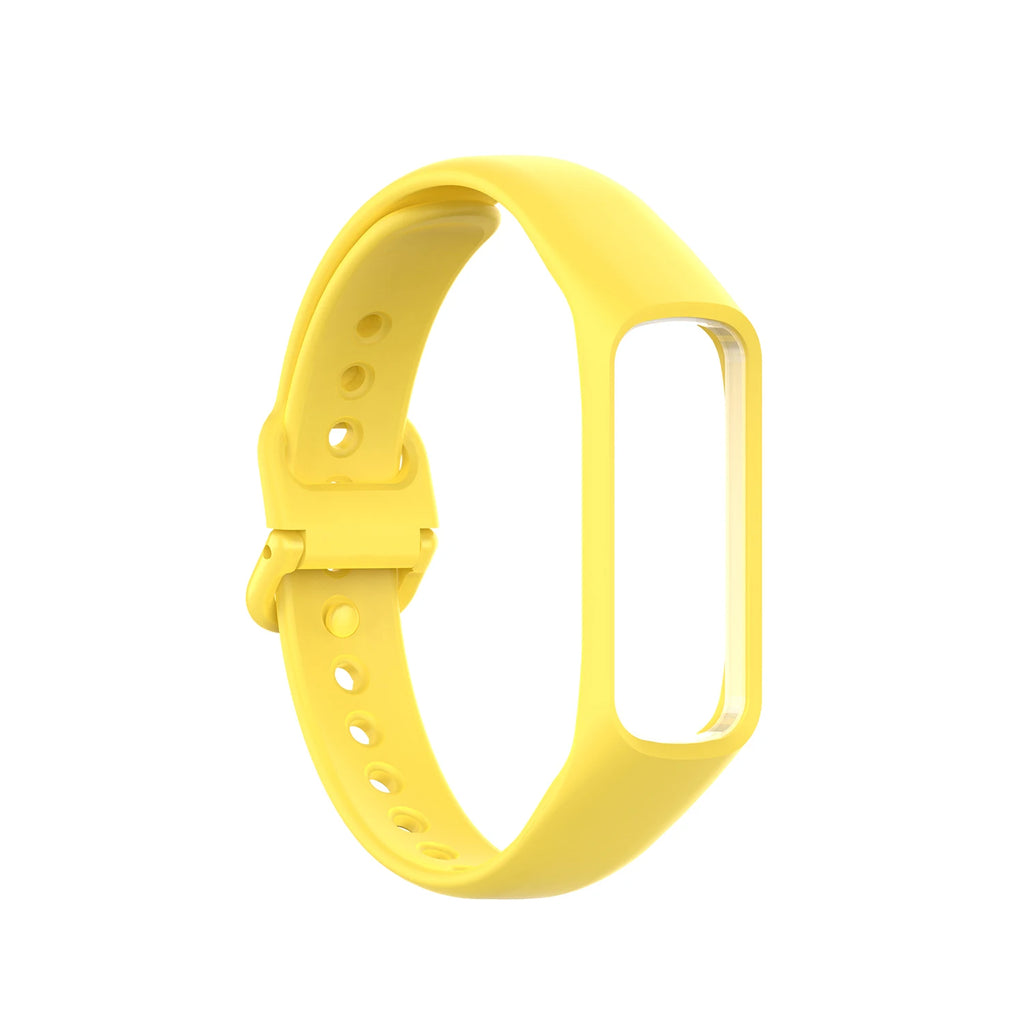 Silicone Band Strap for Samsung Galaxy Fit 2 SM-R220 Smartwatch Band Oasis Select YELLOW