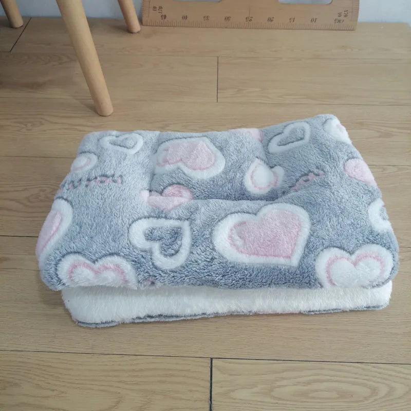 Four Seasons Autumn Winter Thickened Pet MATS Cat Dog Blankets Beds