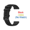 Silicone Watch Band 18/20/22mm – Garmin, Amazfit, Samsung & More Silicone Watch Band Oasis Select black 18mm