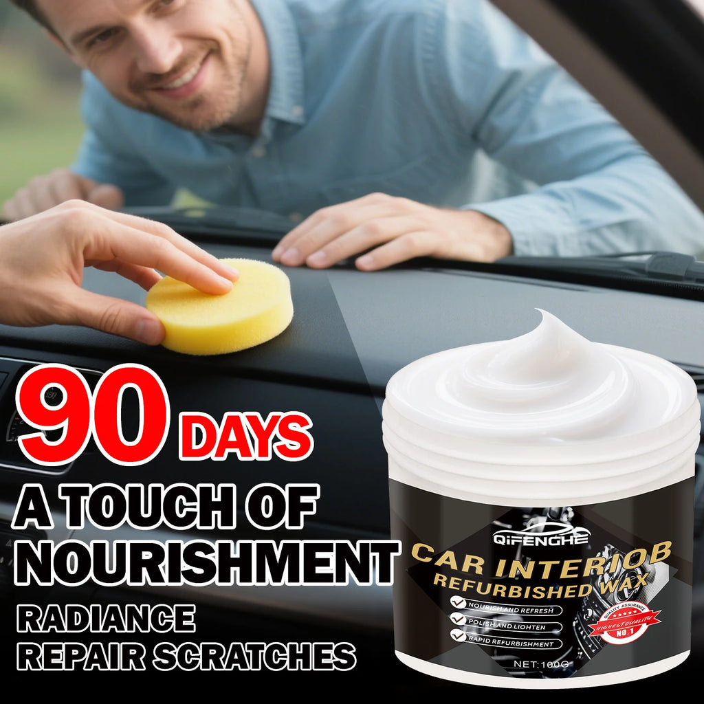 Car Interior Restoration Wax – Seat & Dashboard Refurbishing Cream