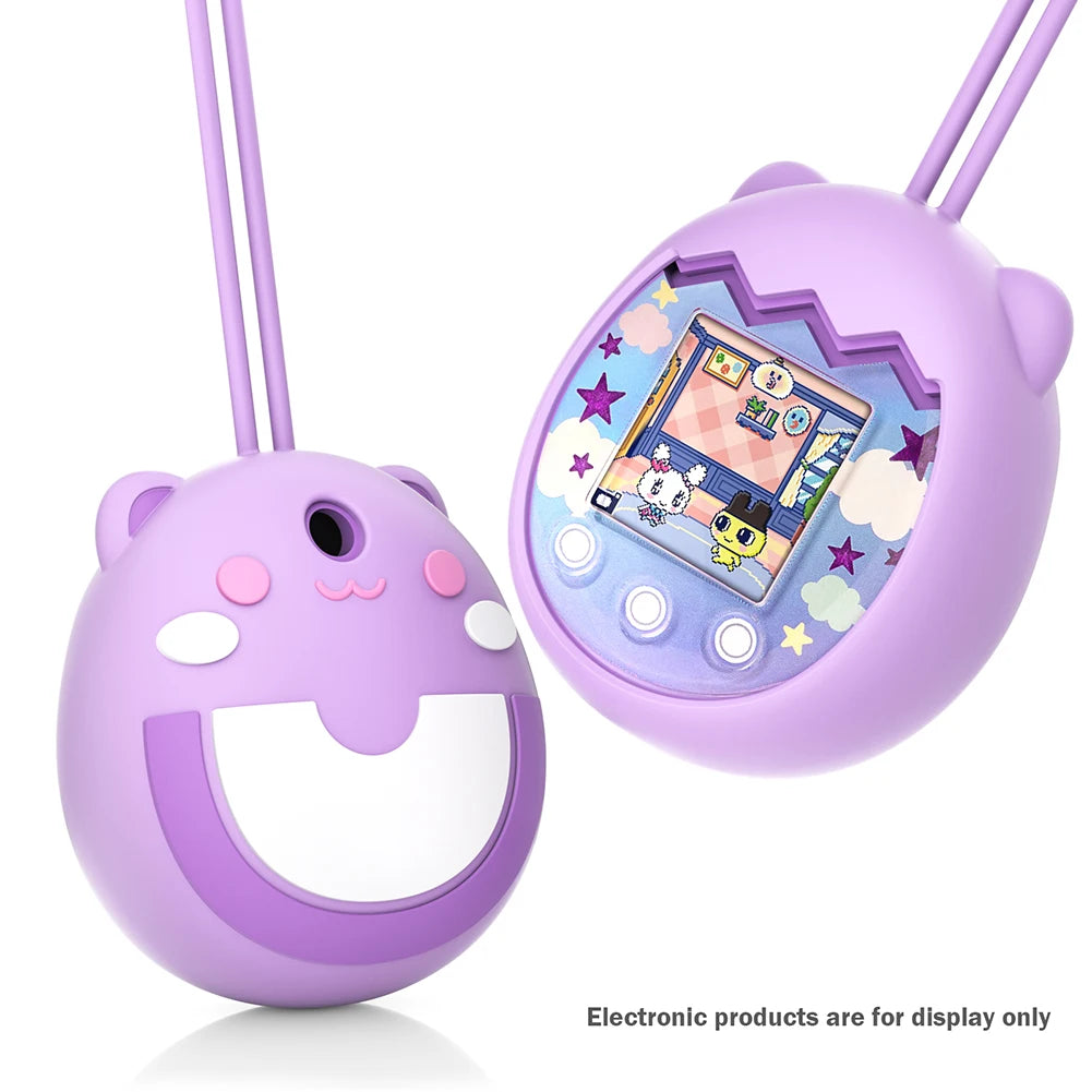 Protective Skin Sleeve Shell Anti-ScratchSilicone Case Protective Case with Hand Strap Anti-drop for Tamagotchi Pix Accessories Oasis Select Purple C China Mainland