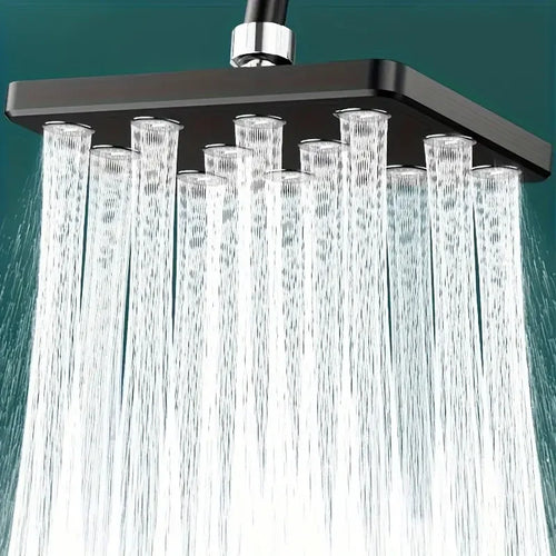 10-Inch Square Rainfall Shower Head | High Pressure Anti-Clog Rainfall Shower Head Oasis Select