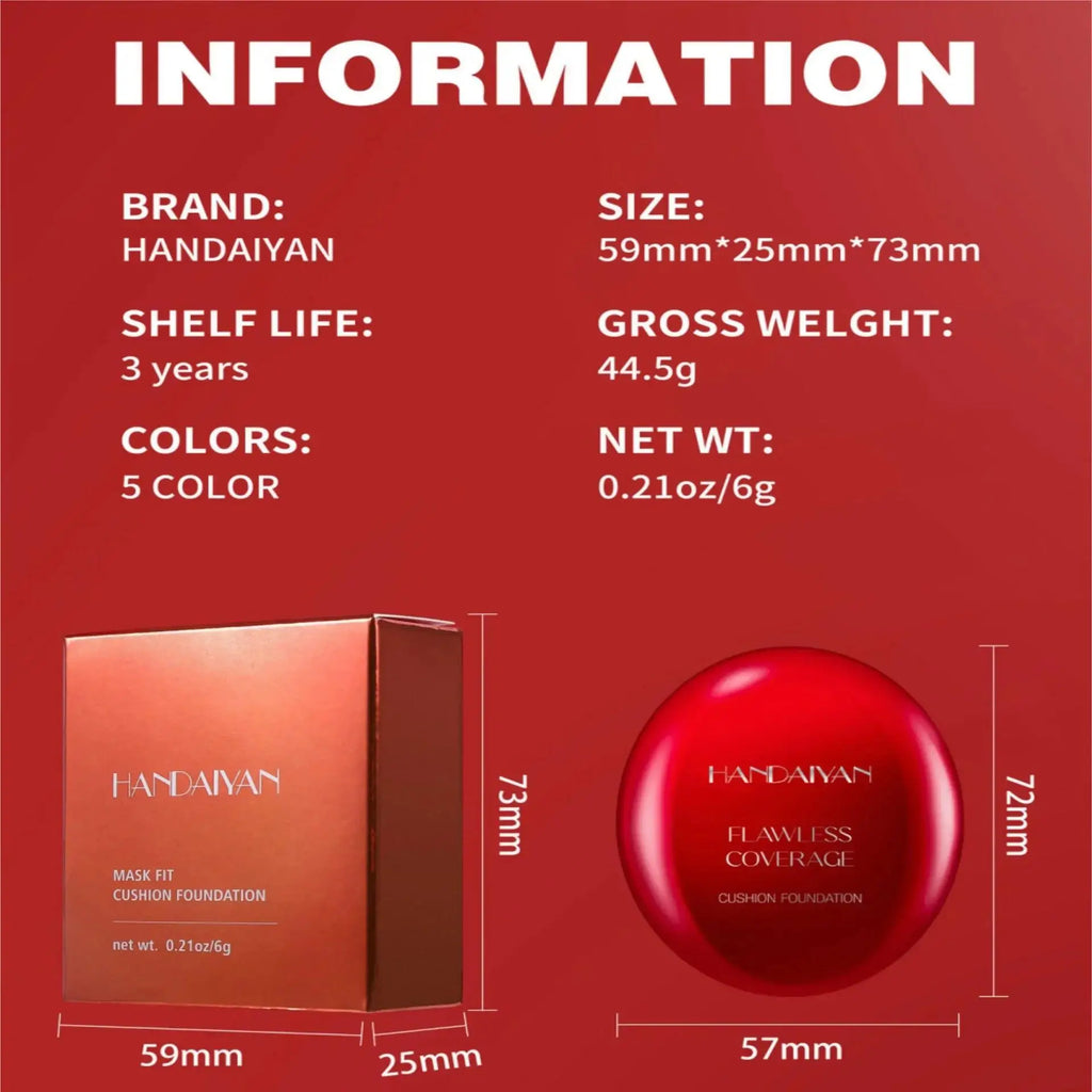 Handaiyan Air Cushion Foundation – Lightweight Full Coverage