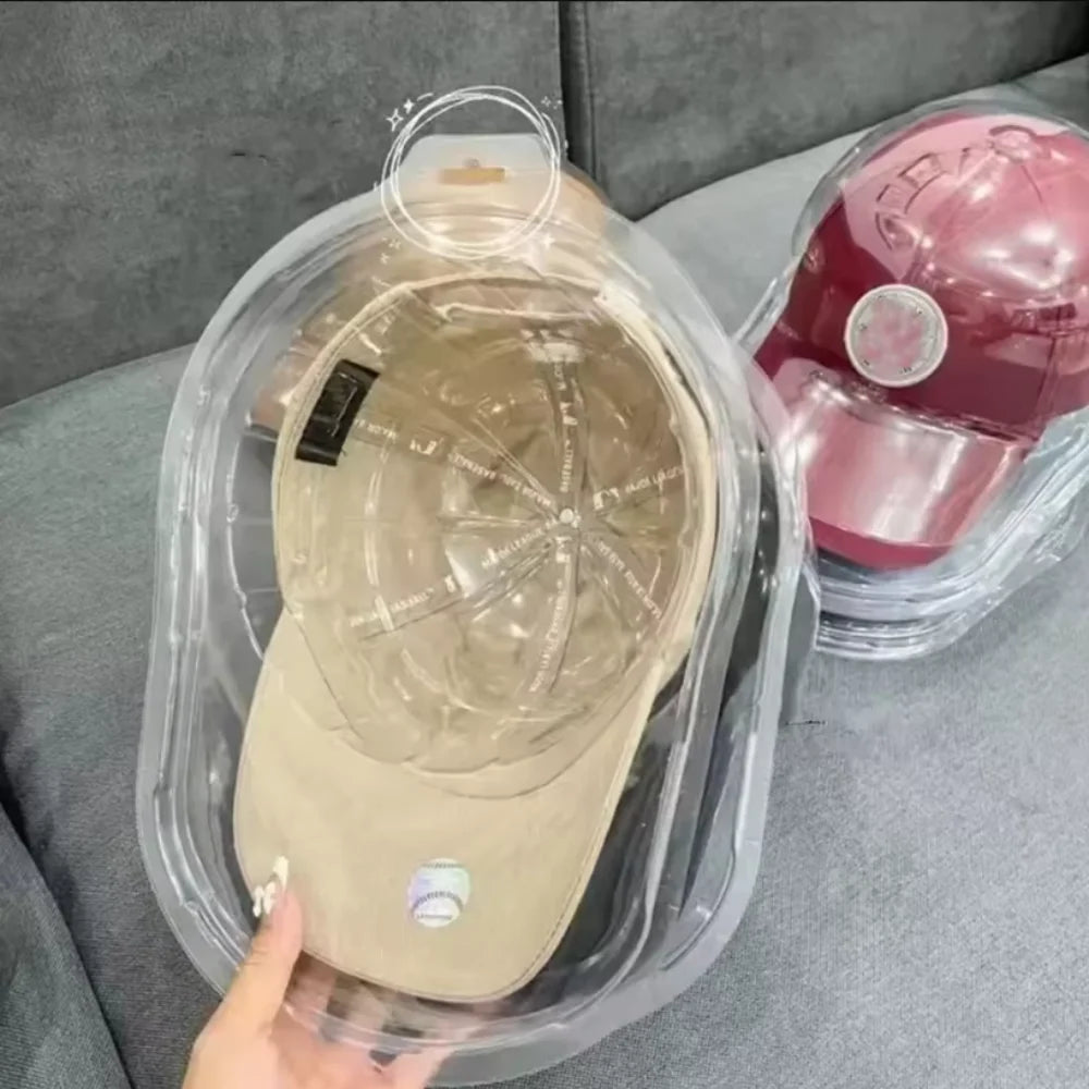 Innovation Baseball Cap Duck Tongue Hat Transparent Box Anti-Deformation Display Stand Can Hang Storage Cap Support Dust Cover Oasis Select