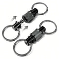360° Quick-Release Swivel Keychain Clip – Aluminum Alloy