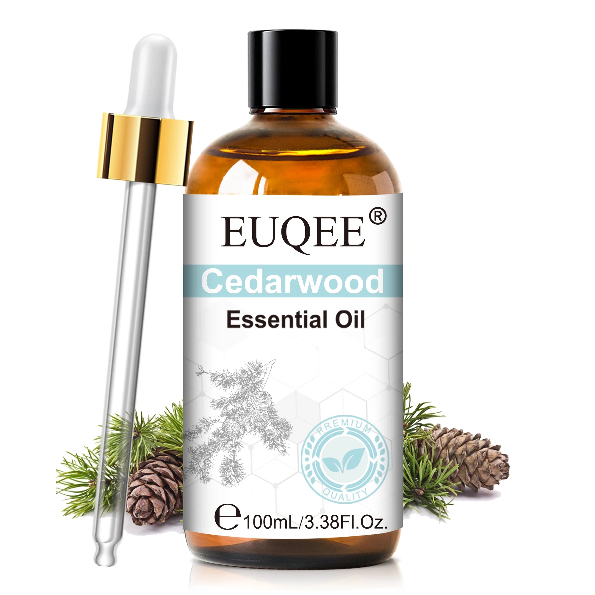 EUQEE 100ml Essential Oils – Lavender, Vanilla, Lemon & Cinnamon