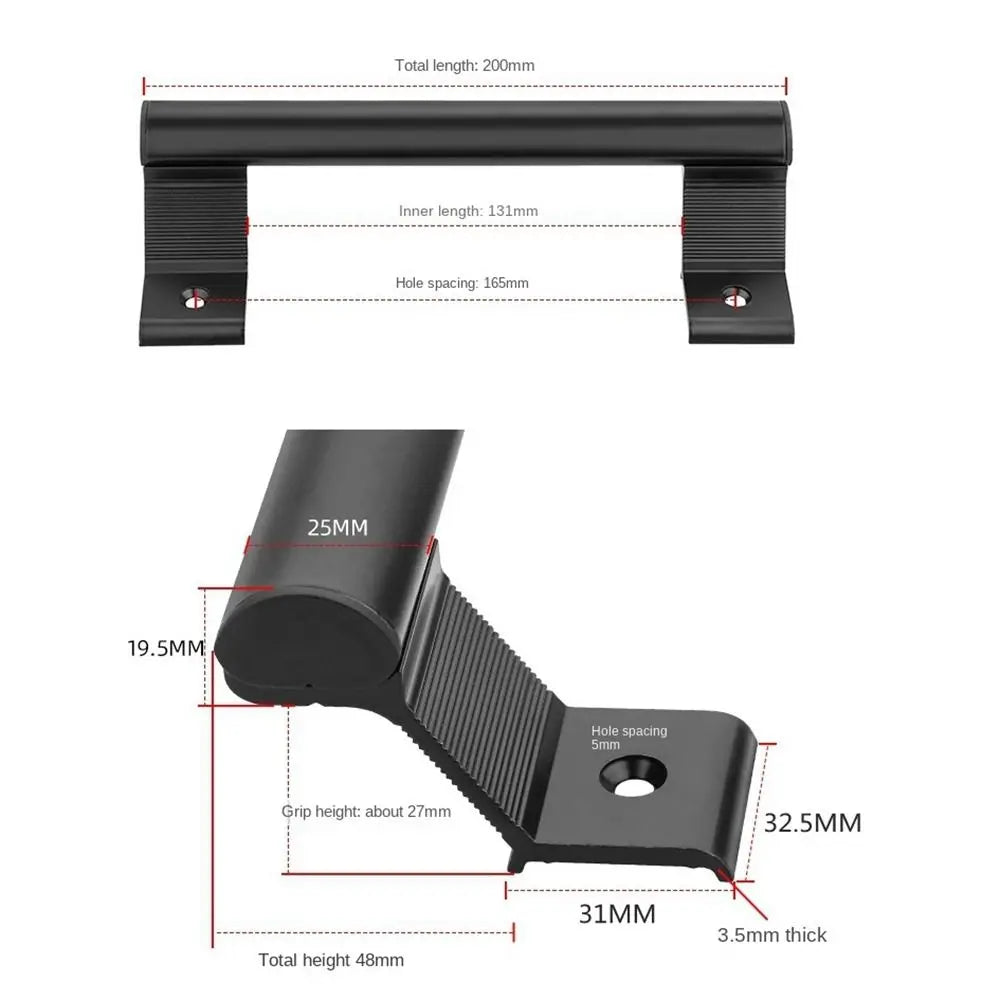 Aluminium Alloy Sliding Door Handle – Punch-Free Drawer Pull