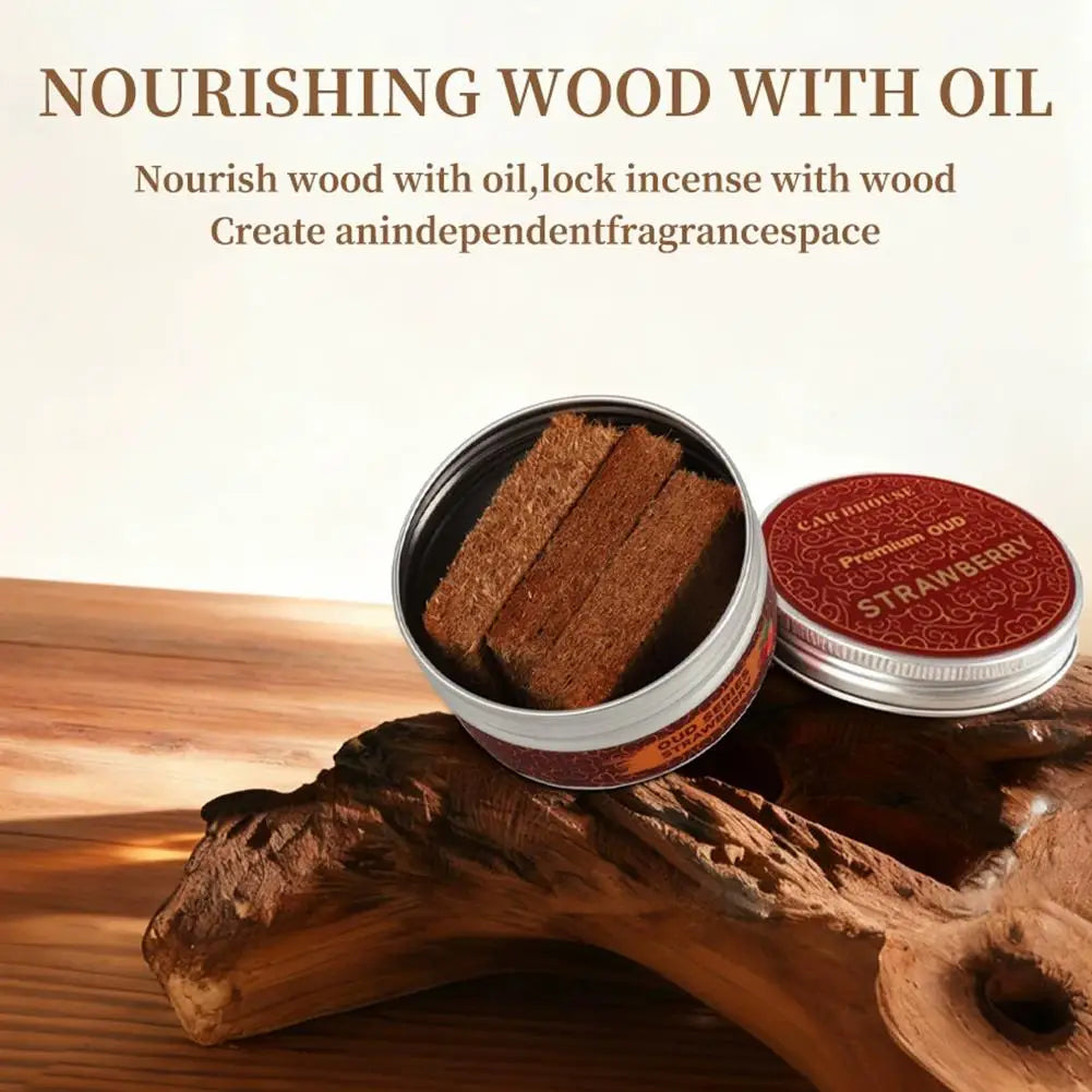 Car Solid Aromatherapy Air Freshener Lasting Long Auto Wood Blocks Perfume Car Deodorant Odor Remova Car Decoration Oasis Select