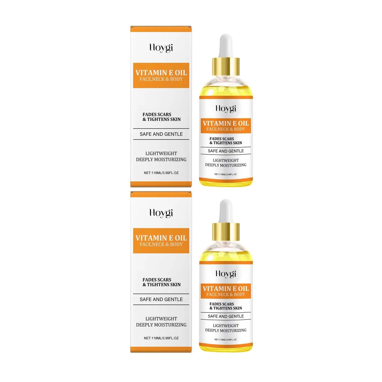 Hoygi Vitamin E & Hyaluronic Acid Moisturizing Body Oil 118ml Moisturizing Skin Oil Oasis Select 2Pcs