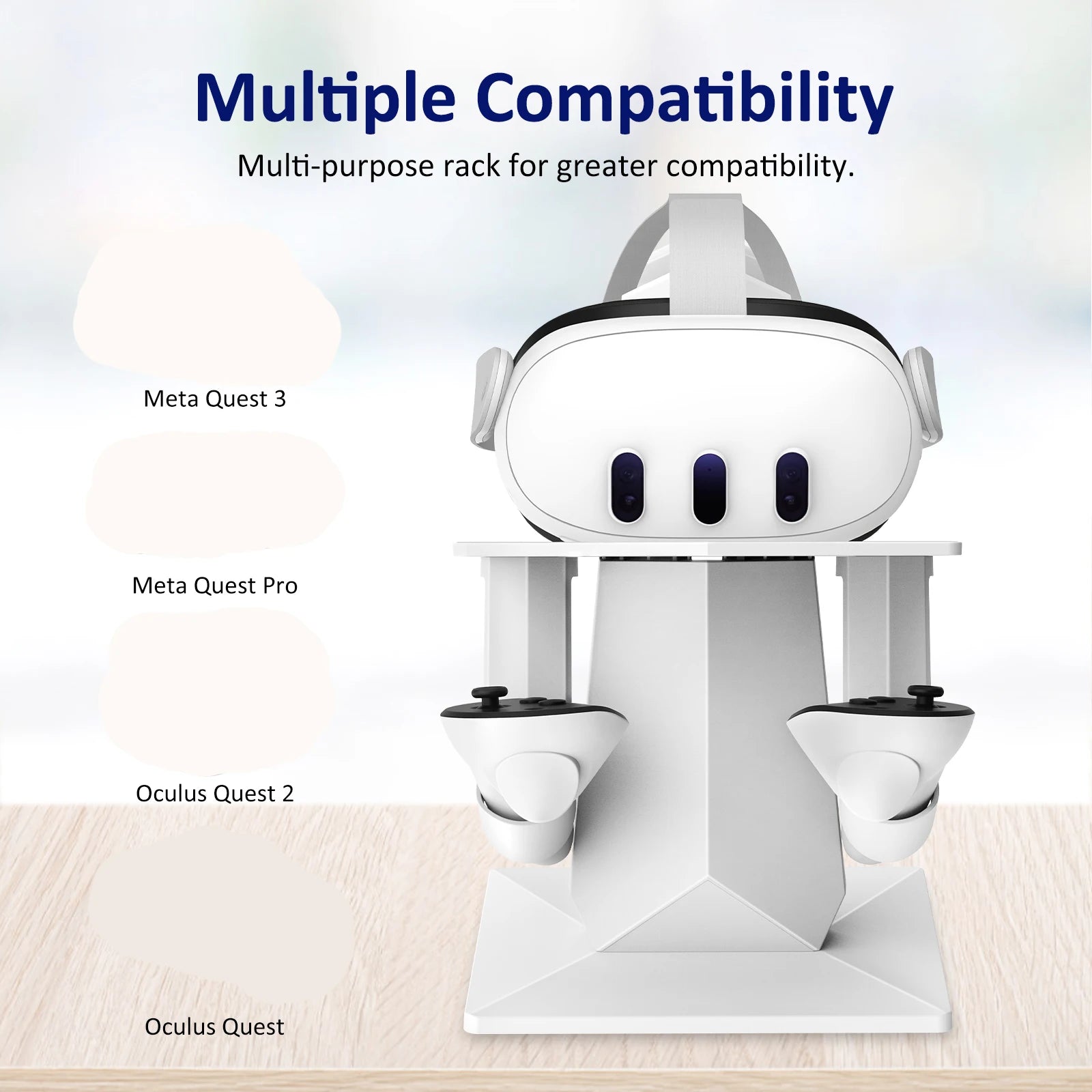 VR Headset & Controller Stand for Meta Quest 3, 2 & Pro