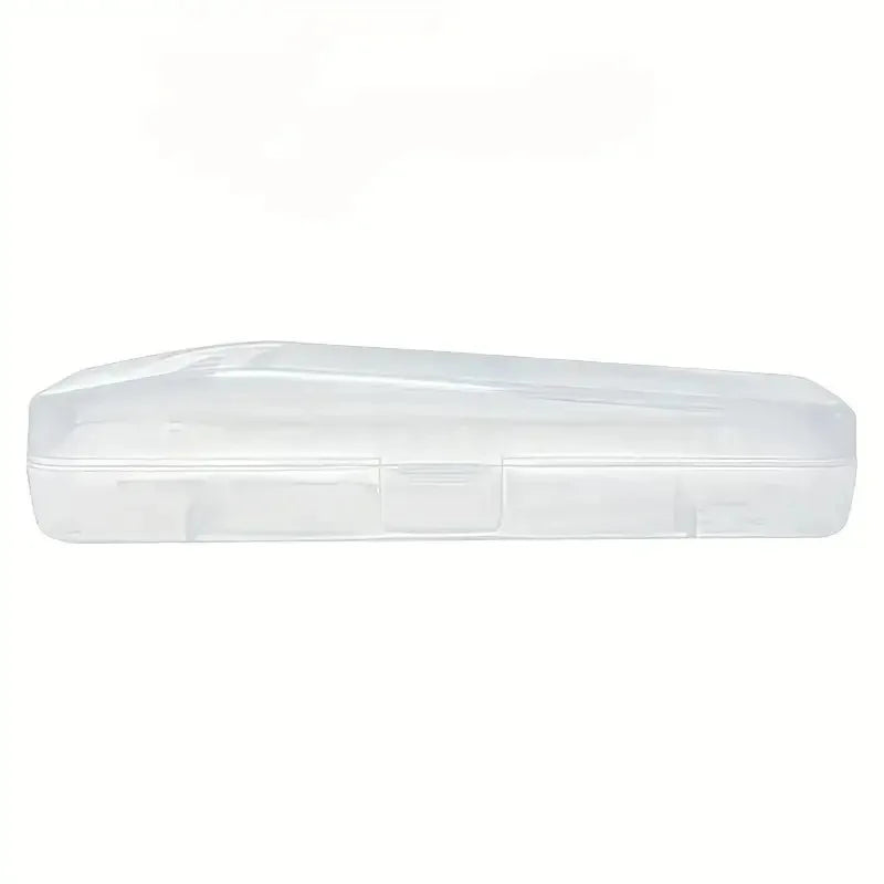 Stylish and Durable Shaving Storage Box for Men's Razors, Easy to Carry and Keep Clean and Keeps Your Shaver Well-Organized Oasis Select Transparent 2pcs