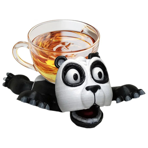 3D Funny Tea Coasters, Panda Cup Holder, Insulated Drink Mat Wine Coffee Glasses Home Decor & Kitchen Accessories, Gag Gift Oasis Select