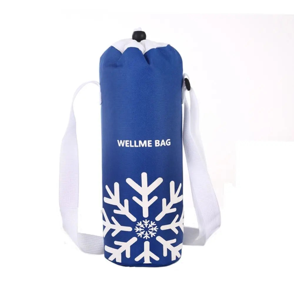Portable Oxford cloth Insulated Water Bottle Cover With Strap Waterproof Thermal Cup Sleeve Outdoor Sports Cup Sleeve Travel Oasis Select royal blue-1