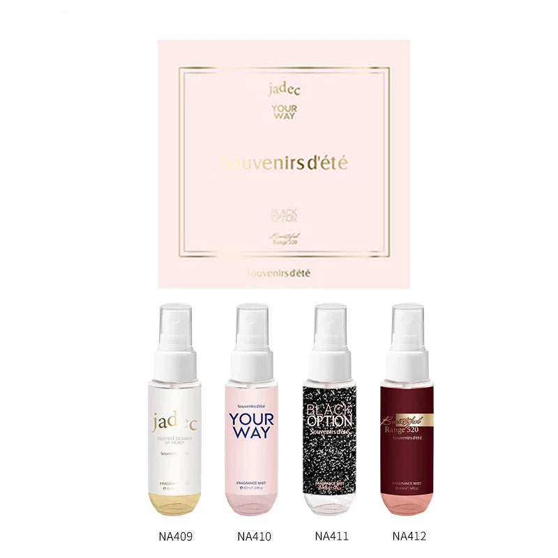 4-Piece Floral Body Perfume Spray – Alcohol-Free Women's Gift Set Body Fragrance Set Oasis Select 4pcs