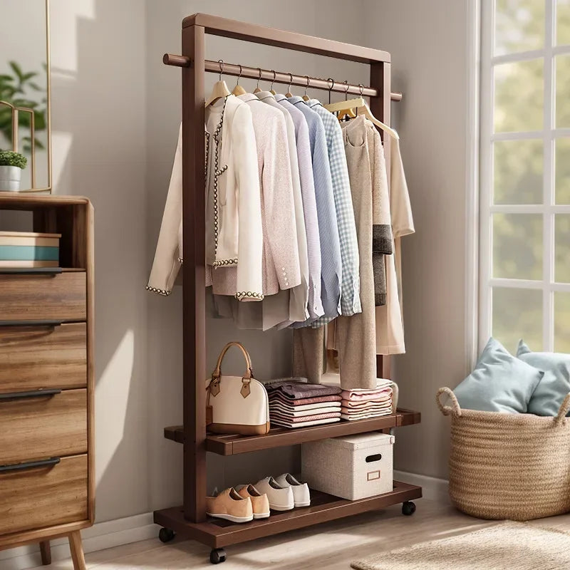 Multi-functional Hanging hanger Floor-to-ceiling bedroom Simple hanger Removable coat rack sturdy and durable Oasis Select